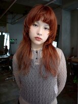 ギークス(GEEKS)&nbsp;【GEEKS渋谷】ハッシュカット/ロングウルフ/ワンブリーチ/暖色系