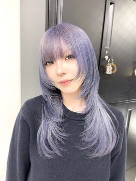 透明感抜群のラベンダーグレージュ