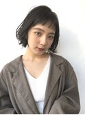 ハッシュカット/グレージュ/デザインカラー［自由が丘］