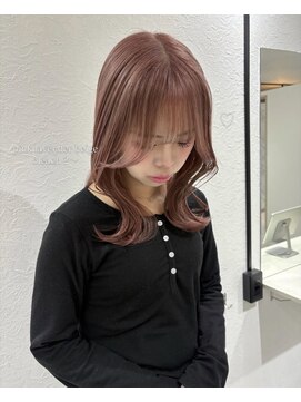 ヴィア 京都烏丸(Via) 10代20代30代/ピンクラベンダーベージュ/ブリーチ/髪質改善