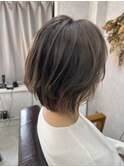 くびれレイヤーボブ×ハイライト/透明感と筋感が抜群♪