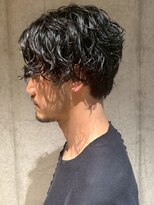 アンド アノン(and anon)&nbsp;ツイストスパイラルパーマ ツーブロックマッシュ メンズパーマ