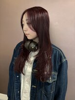 ニカ(NICA)&nbsp;ワインレッド×レイヤーカット:北村