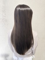 セレスト 心斎橋店(CELESTE)&nbsp;艶髪ネイビーアッシュ×美髪ストレート