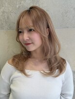 ニューヨークニューヨーク なんば道頓堀店(NYNY)&nbsp;ミルクティーベージュ×レイヤーカット