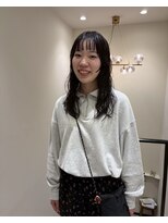 グラッド(glad) シースルーバング×ナチュラルウェーブミディ