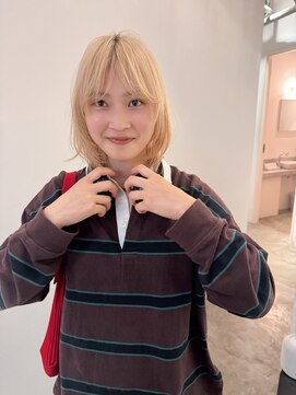 ナヌーク ダイカンヤマ(nanuk daikanyama) ハイトーンブリーチカラーホワイトベージュミルクティーベージュ