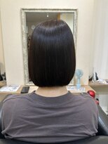 レイール(reir) プラチナ矯正ワンレングスボブ
