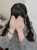 ミント(MINT)&nbsp;ツイン編みおろし×ハート☆