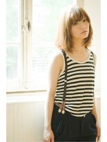 フェリシータ 緑地公園店(felicita) ヌーディカラーが個性的で大人かわいいフェミニンマッシュボブ