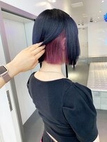 インナーカラー/ダブルカラー/ミルクティーベージュ/ボブ
