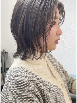 ホロホロヘアー(Hair) ホロホロ H air 切りっぱなし外ハネボブ