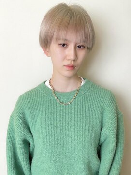 トップヘアー スパアンドリラクゼーション 安城(spa&relaxation) ケアブリーチハイトーンホワイトミルクティーベージュ