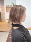 【EIGHT渡辺】切りっぱなしボブ×外国人風ハイライト