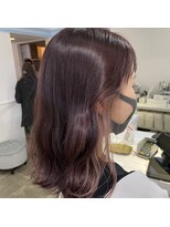 テクライズ 豊橋店(TECHRISE)&nbsp;☆大人可愛い、艶髪、イヤリングカラー、ピンクバイオレット☆