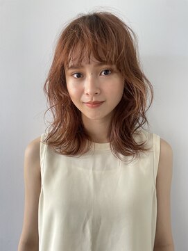 アスター(astar) 【astar】くびれミディ　デジタルパーマ　くせ毛風