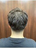朝のセットが楽に♪ ツーブロック刈り上げ＋形状記憶パーマ