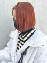 アルバム 渋谷パルコ(ALBUM)&nbsp;オレンジボブ_ピンクブラウン切りっぱなしボブ_ba375061