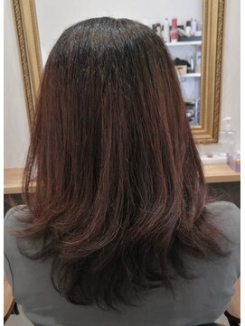 ヘアーカルチャー おゆみ野店(HAIR CULTURE) スタイリングセミロングカラーペインターこなれミディアム