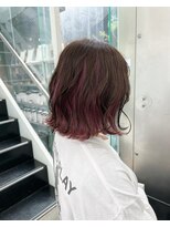 シェリ ヘアデザイン(CHERIE hair design) ボブ×インナーピンクパープル☆