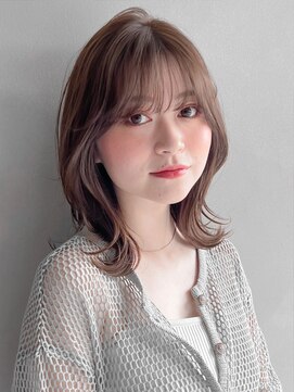 リヤン 表参道(lyann) 似合わせカットレッドブラウンサイドバングナチュラルカール