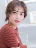 韓国風ハイライト小顔マッシュウルフショートa越谷20代30代40代!