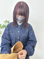 ディッシィ 立川(D'ICI)&nbsp;【YUI】顔まわりカット/ブリーチ無し Cherry RED