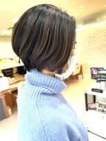 クール ヘアー ギャラリー 神明町店(COOL Hair gallery)&nbsp;ショートボブ×ハイライト