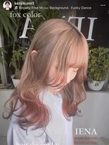 イエナ 渋谷(IENA)&nbsp;デザインカラーケアブリーチダブルカラーベージュオレンジカラー