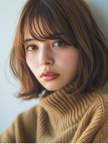 レヴ 草加店(LEV.)&nbsp;デザインカラーウェーブパーマブルーブラック