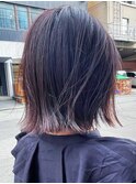 40代50代小顔効果◎くびれボブ外ハネ×前髪なし×大人かわいい