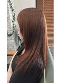 白髪ぼかしピンクブラウン
