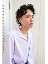 メンズレコ 渋谷(MEN'S LECO)&nbsp;メンズパーマメンズスパイラルパーマセンターパート