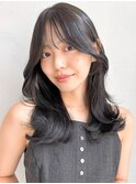 美髪似合わせカット艶感前髪うるツヤ愛されエアリーカール