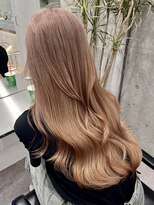 サンク 原宿 表参道(cinq) ダブルカラーミルクティーベージュグレージュレイヤーカット韓国