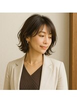 スープレックス ヘアーデザイン(SOUPREX HAIR DESIGN) 大人レイヤーショートボブ 20代 30代 40代 50代 60代 髪質改善