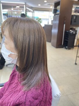 ビーワンヘアー 藤井寺 土師ノ里(B1hair) ミディアムストレート