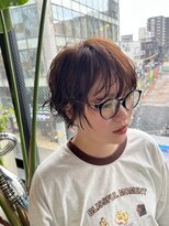 ビハインドザカーテン(BEHIND THE CURTAIN)&nbsp;マッシュショート×くせ毛風パーマ×丸みショートパーマ