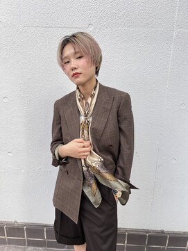 ステラ ヘア デザイン サロン(STELLA hair design salon) ショートヘア ミルクティーベージュ 【担当杉若】