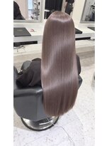アース 札幌駅前店(HAIR&MAKE EARTH)&nbsp;「髪質改善×艶髪ストレート｜透明感ラベンダーグレージュ」