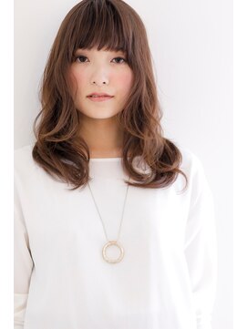 たさわ堂 大人かわいい◆ベージュカラー◆厚めバング◆フェミニン◆愛され