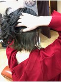 グレージュインナーカラー