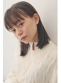透け感のある柔らかいストレートボブ