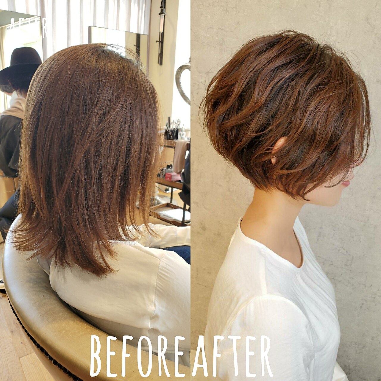 デジタルパーマ
Bacio w デジタルパーママッシュカットショート AKI-545 ｜ 自由が丘