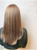 外ハネボブ/アッシュブラウン/ネオウルフ/デザインカラー