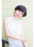 ハイライトで魅せる立体感が外国人風のマッシュクールショート♪