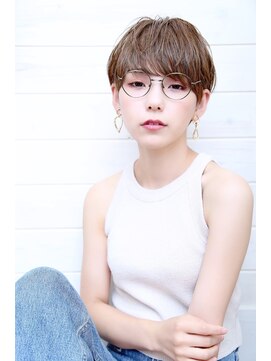 オーシャン(Ocean) [OCEAN Hair&Life藤原純]耳かけショート×透明感カラー☆