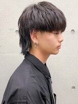 カンゴール サロン トウキョウ セントラル 原宿(KANGOL SALON TOKYO CENTRAL) 【KANGOL】センターパート パーマ 韓国 ウルフ マッシュ カラー