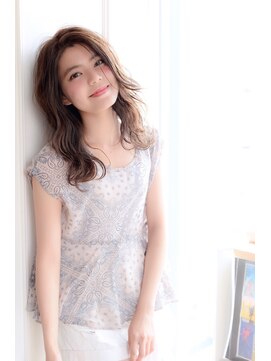 ルーク 立川(LUK) Lien☆小顔かきあげバング×セミウェットウェーブパーマ　立川