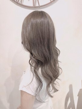 ボヌールヘア(BONHEURHAIR) 【星川スグル】ボヌール綾瀬 ロングレイヤー×アッシュベージュ